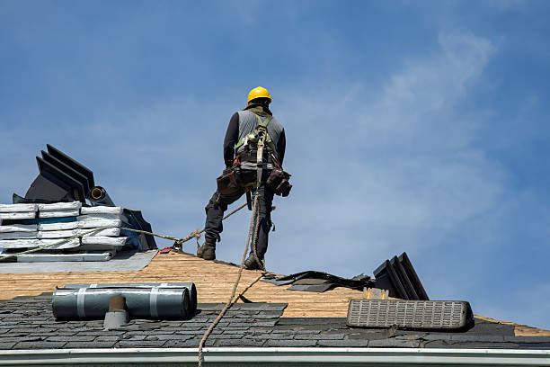 Professional Roofing technician working in West Hills, PA